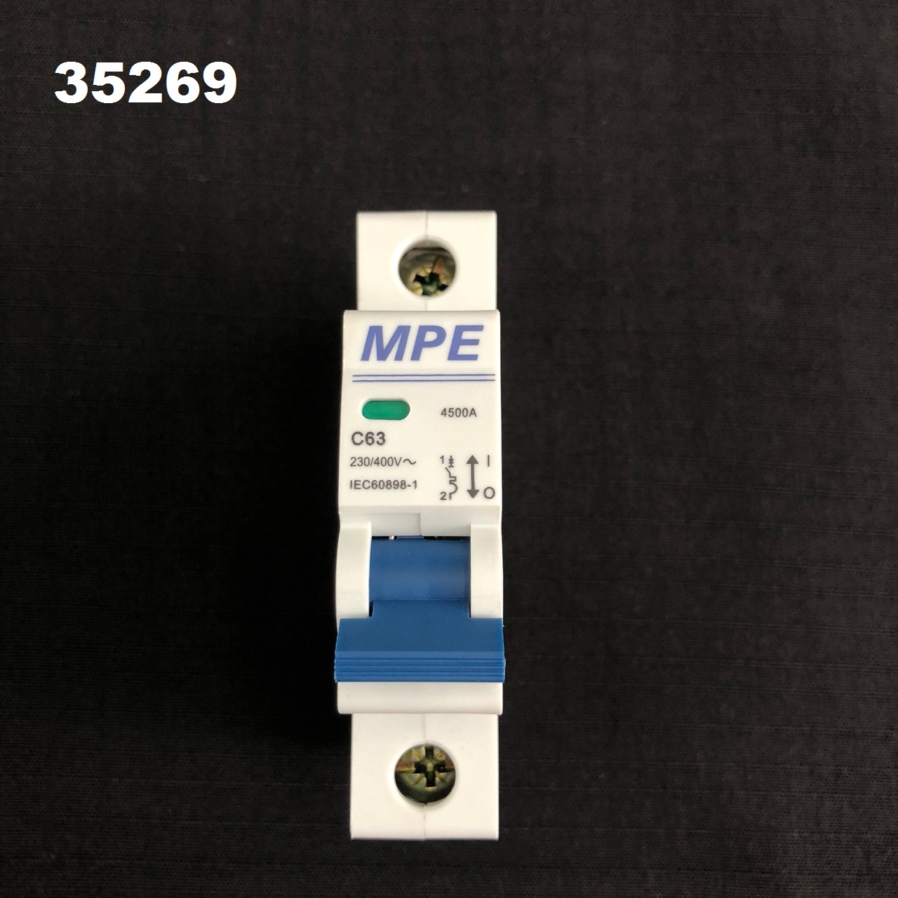 ầu dao tự động MCB 1P 63A 6kA MPE MP6-C163