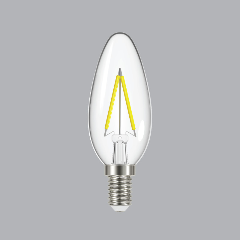 Bóng Đèn Led Dây Tóc Filament 2.5W MPE FLM-2/B35, ánh sáng vàng