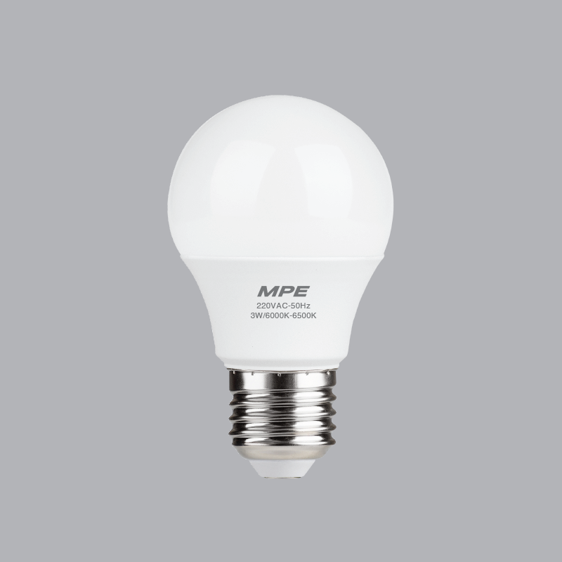 ĐÈN LED BULB 3W MPE LBD-3T ÁNH SÁNG TRẮNG