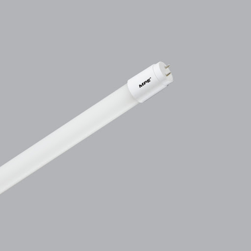 Đèn led tube T8 thủy tinh 6 tấc 9w, MPE GT8-60V, ánh sáng vàng, đóng gói 1 cái/hộp - 25 cái/thùng