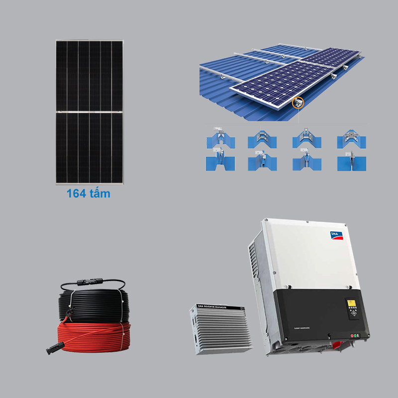 HỆ THỐNG ĐIỆN MẶT TRỜI 75.44 KWP 3 PHA