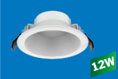 LED Downlight âm trần, MPE, DLF2-12N, kích thước phi 120x50mm, ánh sáng 4000 - 4500K