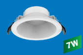 LED Downlight âm trần, MPE, DLF2-7N, kích thước phi 87x50mmm, ánh sáng 4000 - 4500K